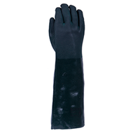 661005-450 Gloves-Green PVC Double Dipped, Sandy, 450mm