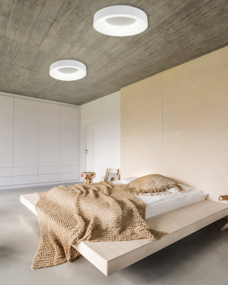 Trio Girona Matt White Ceiling Light 45CM