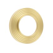 BUR53SB - Burlington SB Reeded Rose For Levers & T&R
