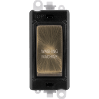 Click Gridpro 20A DP Gridswitch "Washing Machine" Antique Brass