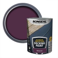Ronseal Ultimate Protection Deck Paint Blackcurrant Tin & Swatch