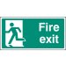 Final fire exit left symbol   Size: V (300x150mm)