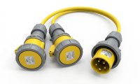 Ebasee CEE IP67 Splitter cable 3x16A 110V Yellow