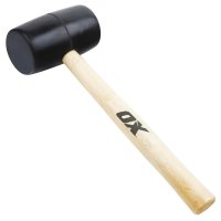 OX TRADE BLACK RUBBER MALLET - 24OZ.