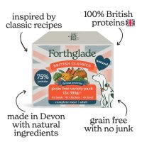 Forthglade British Classics Multipack Beef/Chicken/Lamb 395g 12pk x 1