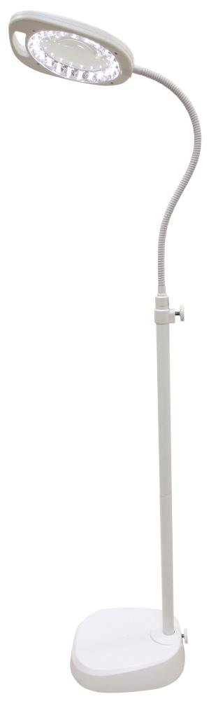 Triumph LED Magnifier Floor Lamp White