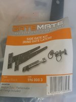 SIDE GATE KIT RING LATCH BLACK
