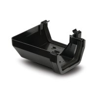 POLYPIPE RS203 BLACK 90DG ANGLE SQUARE LINE 112mm