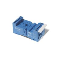 90.03SMA Finder 90 Series 3P Blue Din Rail Socket