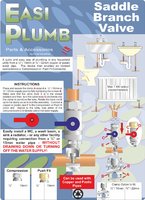 Easi Plumb 1/2" Compresion x 1/2" Saddle Branch Valve