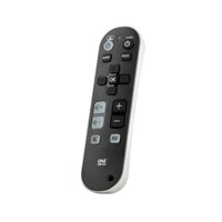 Large buttons with colour coding, lighter keys are for TV, darker keys for your Set Top Box.