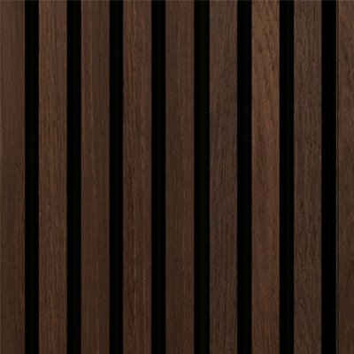 Fibrotech Acoustic Panel 2.44m x 605mm x 22mm - Smoked Oak