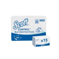 KC Scott Xtra Interfolded HTowel 1ply - Blue 31.5x20cm