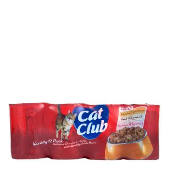 Cat Club Cat Cans Variety in Jelly 400g 12pk x 1