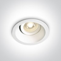 ONE Light White Semi Trimless Adjustable Round Downlight GU10 | LV1202.0426