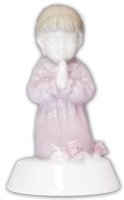 4 inch Coloured Ceramic Statue Girl   (3807)