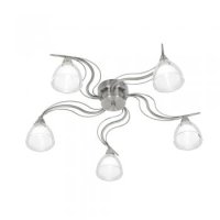 Oaks Portland Antique Chrome 5 Ceiling Light