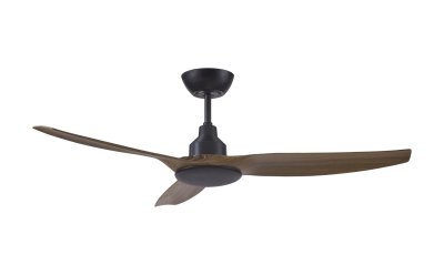 Ventair Skyfan 52" DC Black and Teak Ceiling Fan