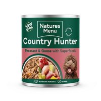 Natures Menu Country Hunter Dog Pheasant & Goose with Superfoods Tins 6x600g
