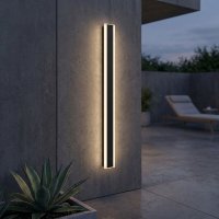 100 x 8 cms size Outdoor Acrylic Black Wall Lights