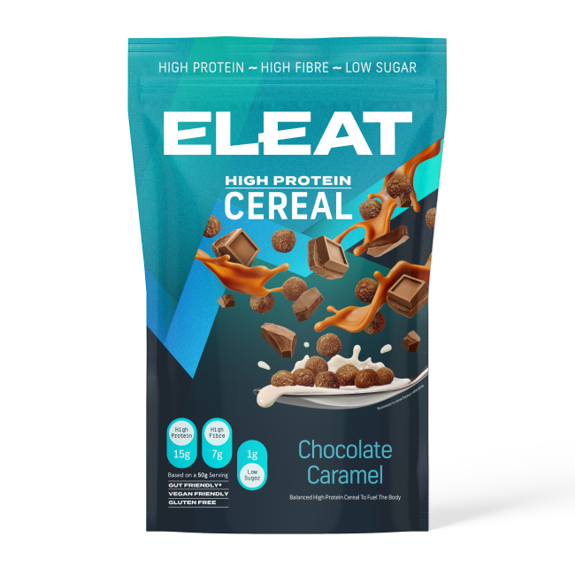 Eleat High Protein Cereal Chocolate Caramel X 5 X 250g cnfoods