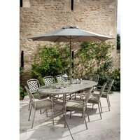 Berkeley Cast Aluminium 8 Seater Oval Set