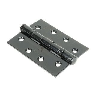 90023 - Black 4 Inch Ball Bearing Butt Hinge (Pair) SS