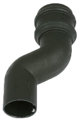 68mm Round Offset Downpipe Bend 75mm Cast Iron Effect