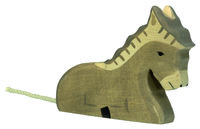 Holztiger Donkey Lying