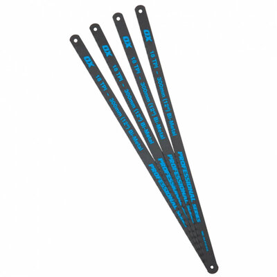 OX Pro 12in Hacksaw Blades 24 TPI Pack of 4