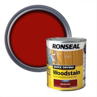Ronseal Quick Drying Woodstain Mahogany Tin & Swatch