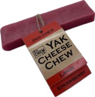 K9 Chew Co. Yak Chew STRAWBERRY Large x 5