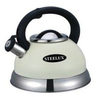 STEELEX WHISTLING KETTLE CREAM 2.7 LTR
