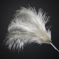 3 Feathers Spray Ivory (H)28cm - Pack of 36