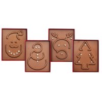Solid milk chocolate Christmas games in mixed display - 12 x 75g