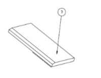 Solis 900 Insert Top Baffle Brick | 099-09-003