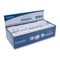 3 WAY 13 AMP ADAPTOR FUSED