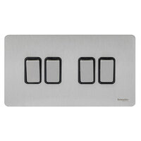 Schneider Ultimate Screwless 4 Gang 2 Way Switch