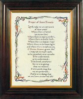 Framed Picture/10 inch x 8 inch Print/Peace Prayer   (83145)