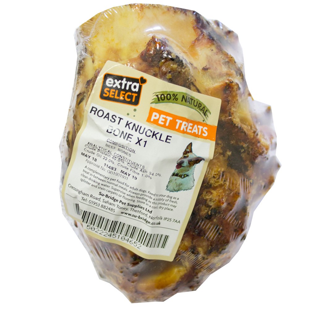 Extra Select Natural Dog Treats Roast Knuckle Bone Pre-Packed 12x1