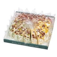 Soft nougat mixed cake slices - strawberry/pistachio/lemon - 21x150g