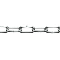 6mm LONG BZP CHAIN Per Metre (15M)