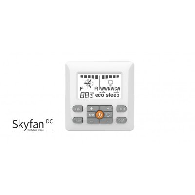 Ventair Skyfan DC LCD Wall Control with Light