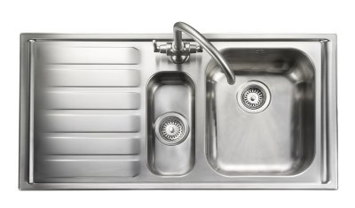 Manhattan Stainless Steel Inset Sink 1.5 bowls Polished MN10102L