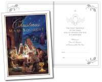 Christmas Mass Bouquet Card with Insert   (99301)