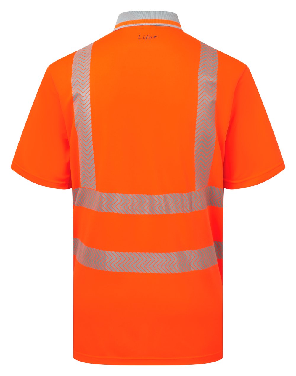 PULSAR&reg; LIFE Men's Hi-Vis Short Sleeve Orange Polo Shirt