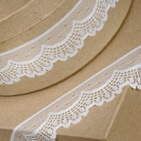 Scalloped Lace Trim Ivory - 38mm x 5m