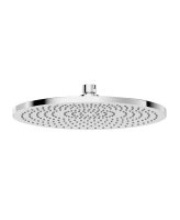 SYNC ROUND 250MM ABS WHITE FACE PLATE SHOWER HEAD CHROME