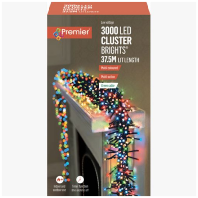 3000 LED Clusterbrights - Multi-Coloured