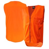 Hi-Vis Vest, Day Only, Zip, Orange